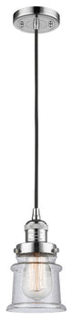 Small Canton 1-Light Mini Pendant, Polished Chrome, Seedy