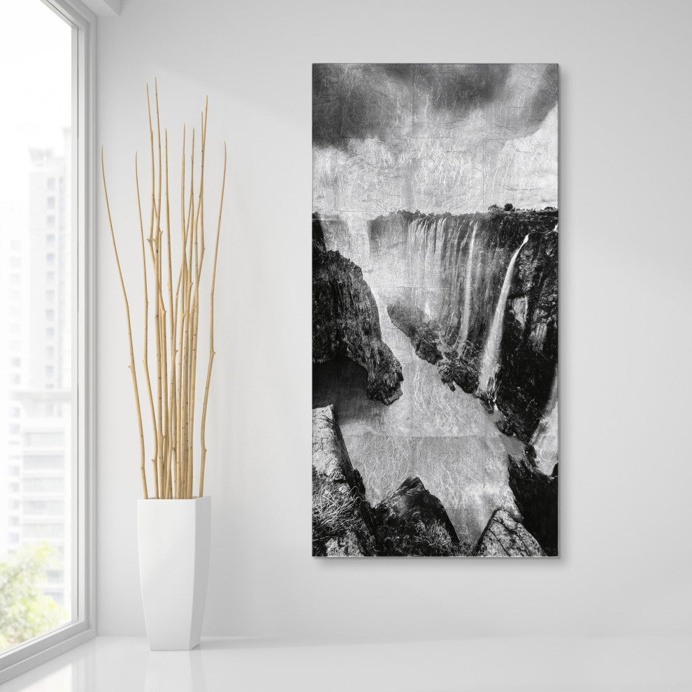 "King of the Jungle" Reverse Printed Tempered Glass With Silver Leaf