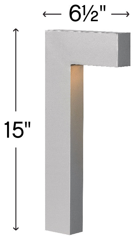 Hinkley Atlantis 15.75" Small LED Path Light, Titanium