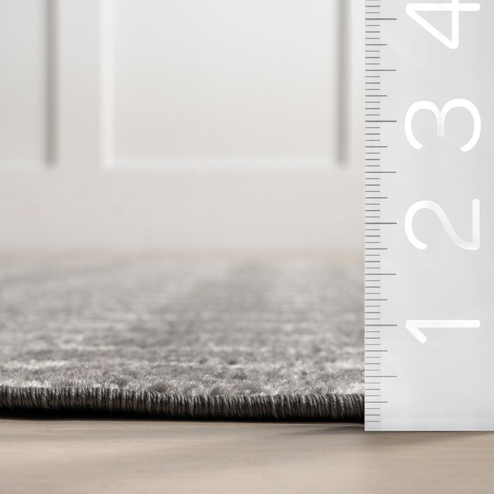 Nuloom Moroccan Blythe Contemporary Area Rug, Dark Grey 3'x5'