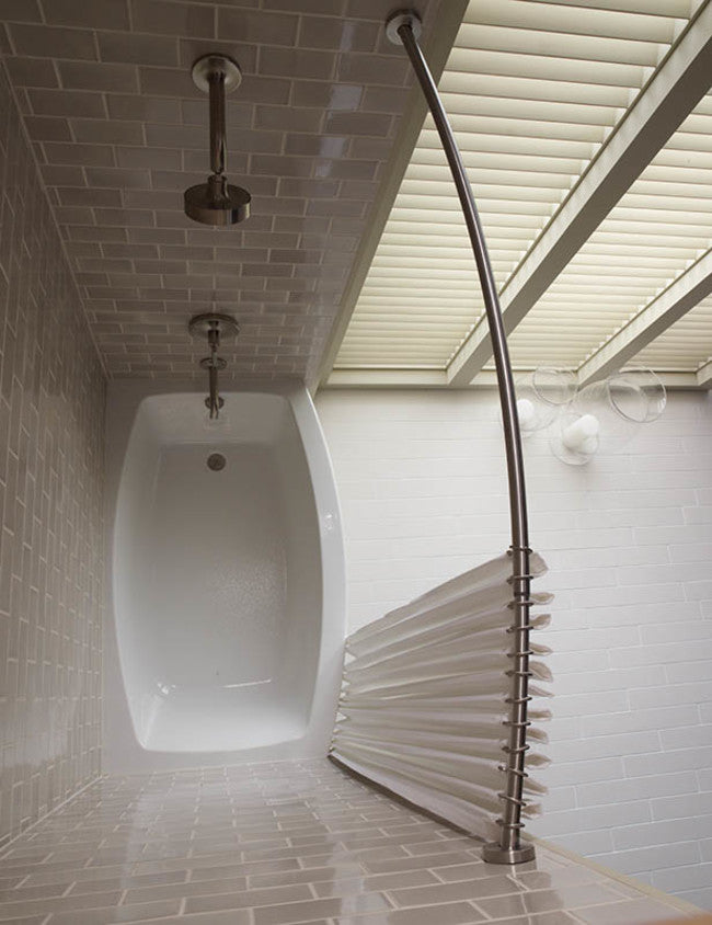 Kohler K-9350 Expanse 60" - 72" Adjustable Curved Shower Rod - Vibrant Brushed