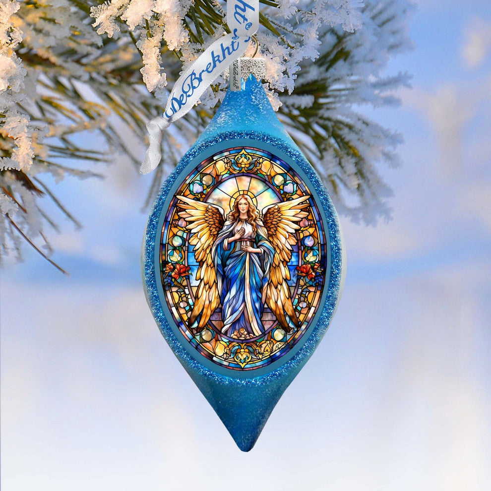 Angel of the Sea Drop Glass Ornament Nativity Holiday Decor