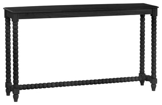Mindi Wood Black Console Sofa Table