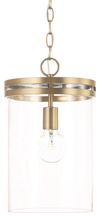 Capital Lighting 348711 Fuller 10"W Mini Pendant - Aged Brass