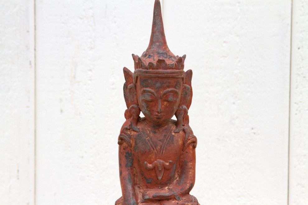 Vintage Thai Carved Buddha