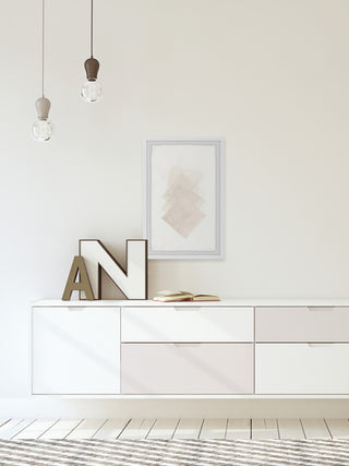 "Diamond Squares" Framed Painting Print, 30"x45"