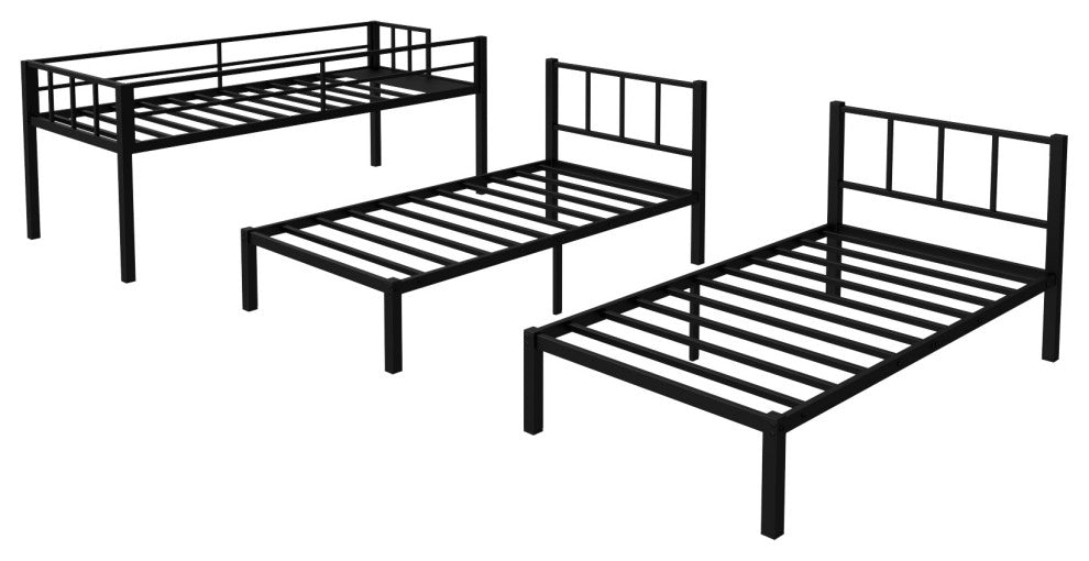 Gewnee Twin over Twin & Twin Bunk Beds for 3