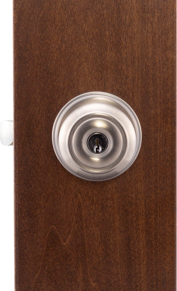 Keyed Entry Knob, Satin Stainless
