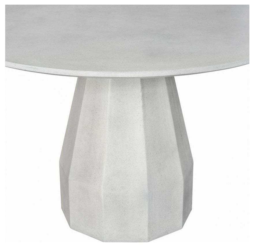 First of A Kind Templo Outdoor Dining Table Antique White