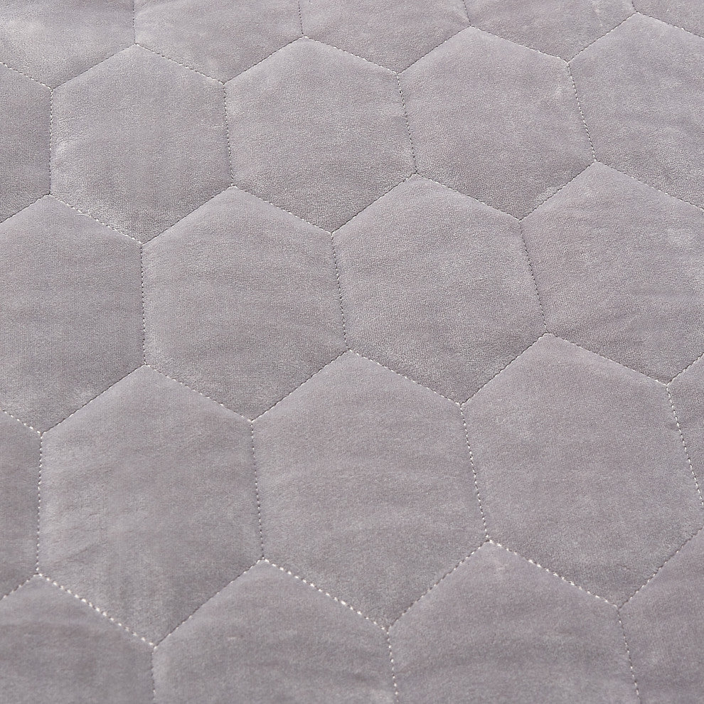 Affluent 4-Piece King Quilt Set - Dove