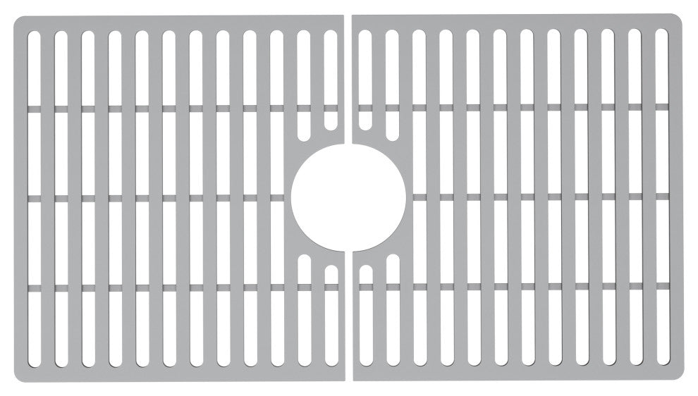 VIGO Silicone Protective Bottom Grid for Kitchen Sink, Gray, 27"lx15"w, Single Basin