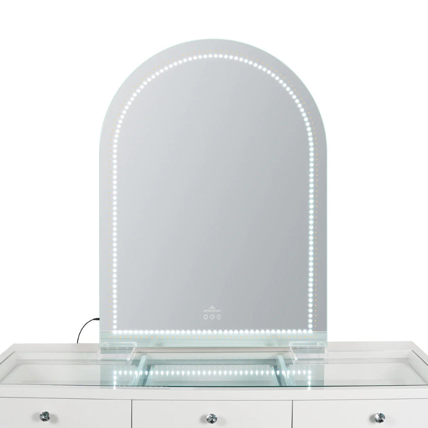 Stage Lite Arch XL Vanity Mirror, Dotted