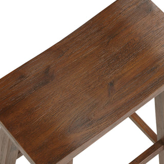 Sonoma Saddle Seat Counter Stool, Chestnut Wire-Brush, Counter Height, Single