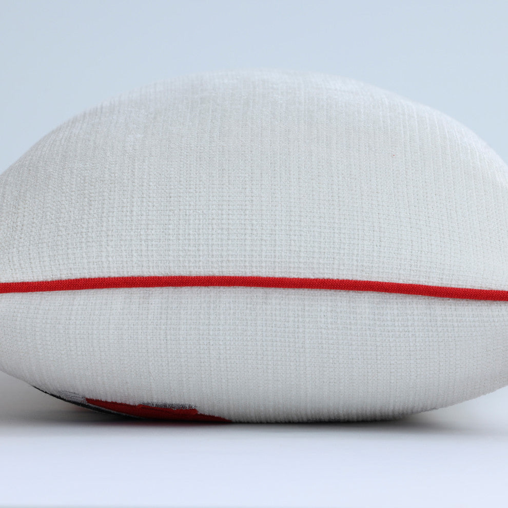 Indoor Red Christmas Truck Lumbar Pillow Rectangular Throw Pillow