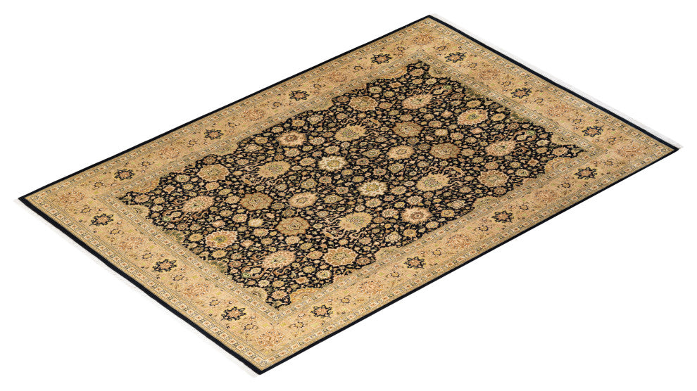 Mogul, One-of-a-Kind Hand-Knotted Area Rug Black, 8' 2" x 10' 3"