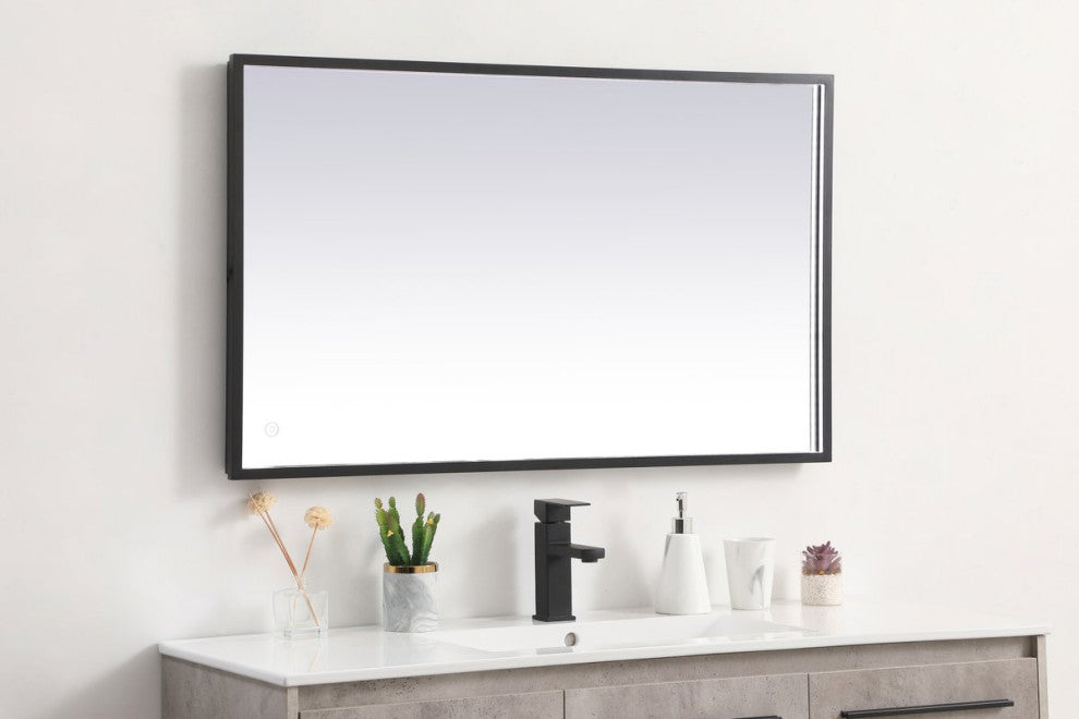 Modern Black Led Mirror