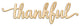 Thankful Script Wood Word Wall Art Sign Unfinished, 12"x3"