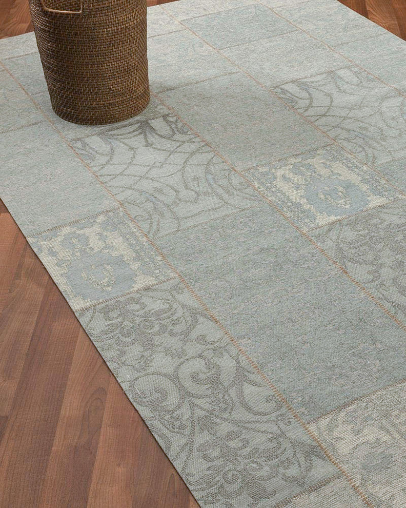 Natural Area Rugs Handmade Vintage Oriental Bluemoon Polyester Rectangle Rug, 5'
