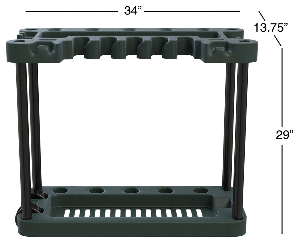 Garden Tool Storage Rack- Portable  40 Tool Capacity by Stalwart
