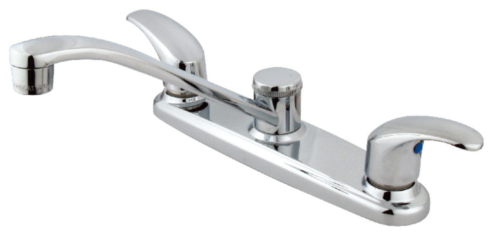 Kingston Brass Centerset Kitchen Faucet, Polished Chrome