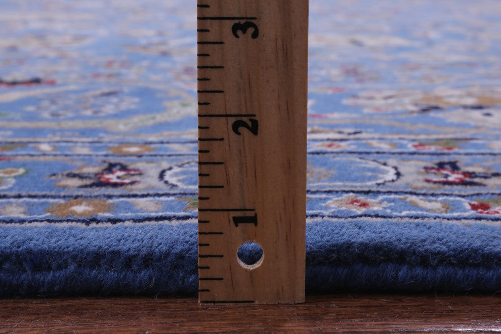 10' 0" X 14' 3" Persian Nain Hand Knotted Wool & Silk Rug - Q14881