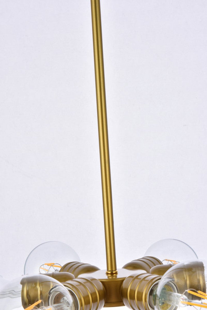 Reese 6-Light Brass Pendant