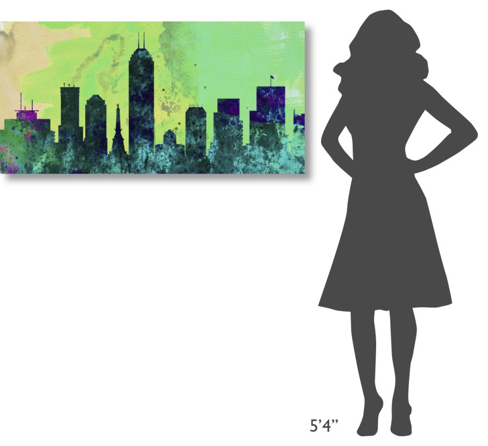 "Indianapolis City Skyline" Fine Art Print