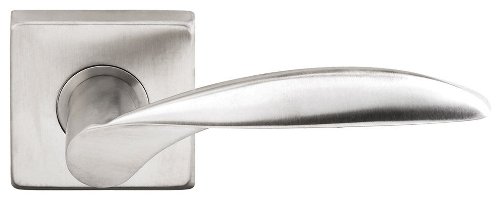 Stratus Lever, Tubular Privacy, Satin Stainless Steel, 2-3/4" Backset
