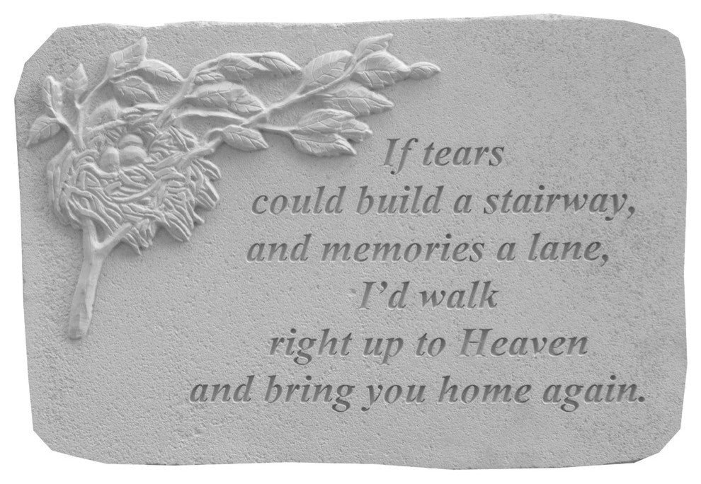 Botanical Garden Accent Stone, "If Tears Could Build"