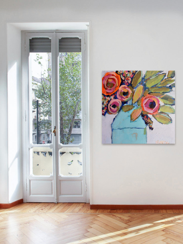 Marmont Hill, "Wild Bouquet" by Michelle Rivera Painting Wrapped Canvas, 40x40