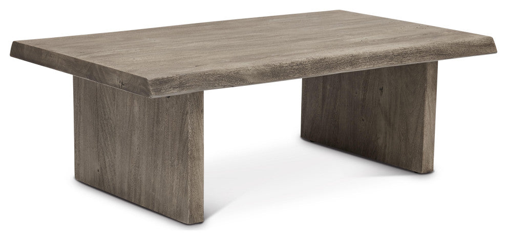 Brooks 48" Coffee Table, Sandblasted Gray