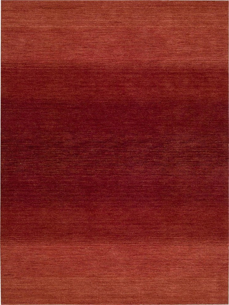 Calvin Klein Linear Glow Watercolor Sumac Area Rug By Nourison, 2'3"x7'6"