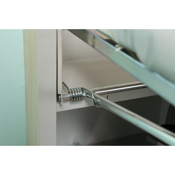 Universal Design Adjustable Swivel Electric Ironing Center, Flat White Door