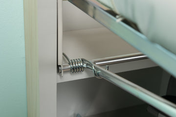 Universal Design Adjustable Swivel Electric Ironing Center, Flat White Door