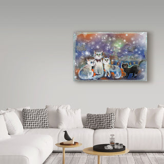"Christmas Cats" by RUNA, Canvas Art, 30"x47"