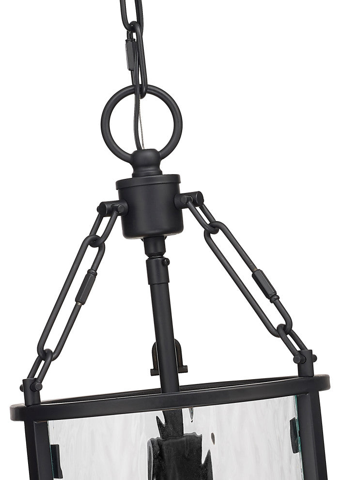 Zlite 346P8-MB 1-Light Pendant, Clear Waterglass