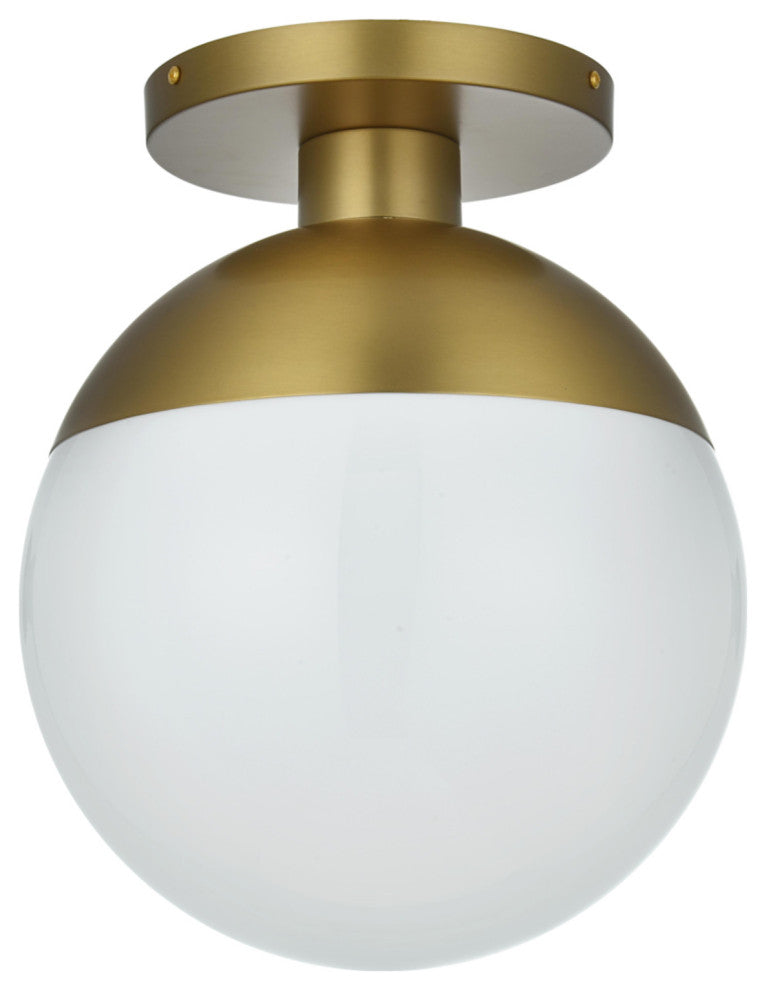 Elegant Lighting LD6056 Eclipse 12"W Semi-Flush Globe Ceiling - Satin Gold