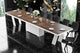 ALETA Dining Set, Lava Rock/White/Grey
