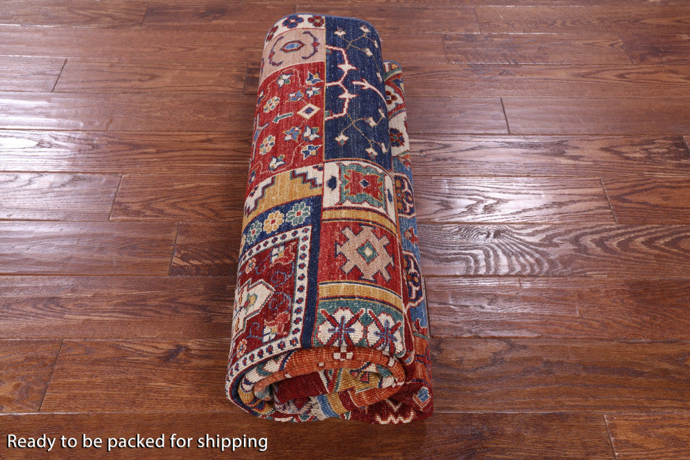 5' 6" X 7' 6" Handmade Super Kazak Rug Q11079