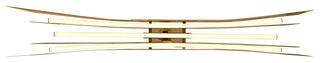 Solara Integrated LED Chandelier, Brass, 72 Inches