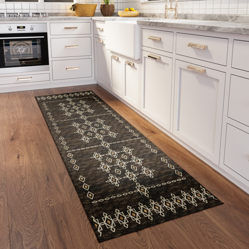 Dalyn Indoor/Outdoor Sedona SN3 Fudge Washable 2'3" x 12' Runner Rug