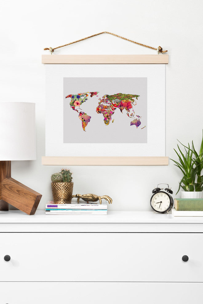 Deny Designs Bianca Green Its Your World Art Print, Small