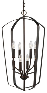 Romee Large 8-Light Hall/Foyer, Burnt Sienna