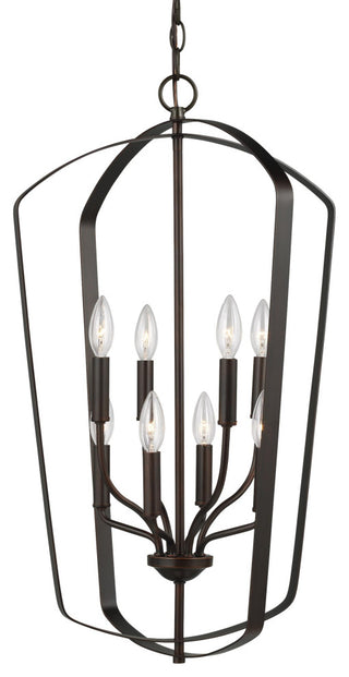 Romee Large 8-Light Hall/Foyer, Burnt Sienna