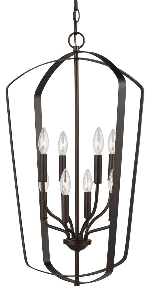 Romee Large 8-Light Hall/Foyer, Burnt Sienna