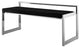 48" Black And Silver Upholstered Velvet Bench