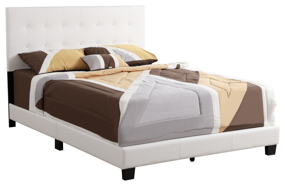 Caldwell Bed, White, Queen