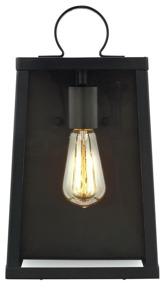 Sea Gull Marinus Medium 1-Light Outdoor Wall Lantern Black