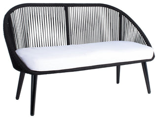 Safavieh Outdoor Halcott 4 Piece Living Set Grey / White