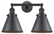 Appalachian 2-Light Bath Vanity-Light, Matte Black, Matte Black